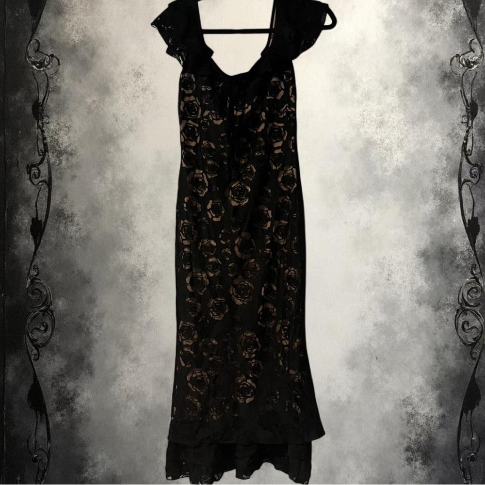 RIHOAS Beige and Black Dress